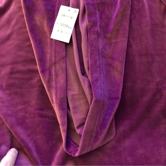 Alfani Velvet Pullover Hoodie Purple XS NWT - Picture 5 of 12